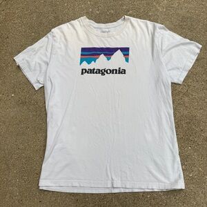Patagonia White Graphic T-Shirt for Men